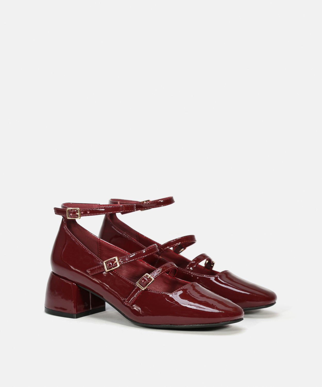 Sapatos salto dupla fivela image number null